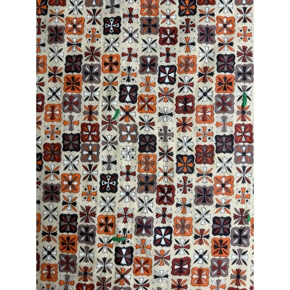 HANDMADE Multicolor Vintage Fabrics Patchwork Floral Pattern Quilt Topper 80X80 - Picture 2 of 6
